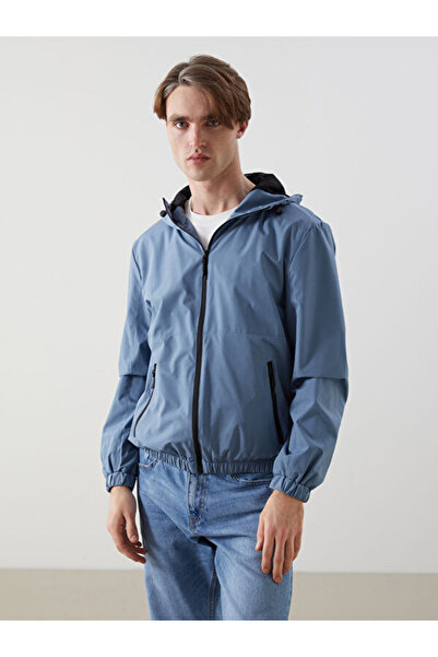 LC Waikiki Rmz Gi̇yi̇m Farkiyla Standardfit Hooded Men's Raincoat