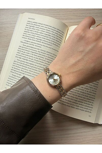 rubsey ساعة يد نسائية كلاسيكية بسلك معدني بتصميم ريترو مينيمال بلونين مستديرة