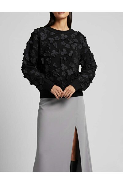 Burcia Butterfly Lace Detailed Sweater