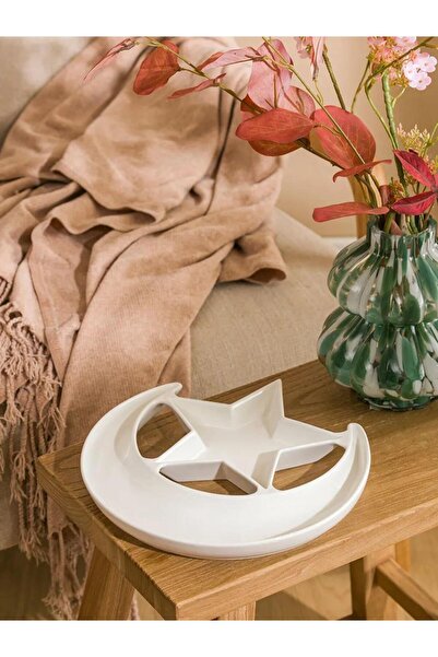 LC Waikiki Moon and Star Figured Porcelain Snack Bowl 26 cm (S6)