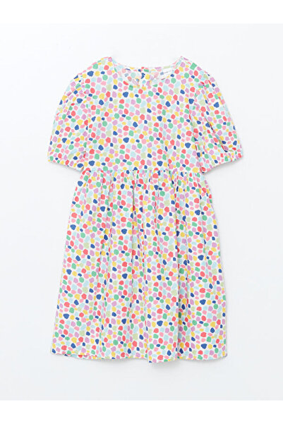 LC Waikiki RMZ GİYİM فستان بناتي مطبوع بياقة روبا من FARKIYA