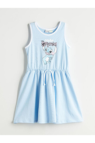 LC Waikiki RMZ GİYİM فستان بناتي مطبوع بياقة روبا وتطريز مميز