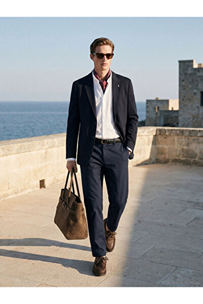 LC Waikiki Rmz Gi̇yi̇m Farkiyla Standardfit Dobby Men's Trousers