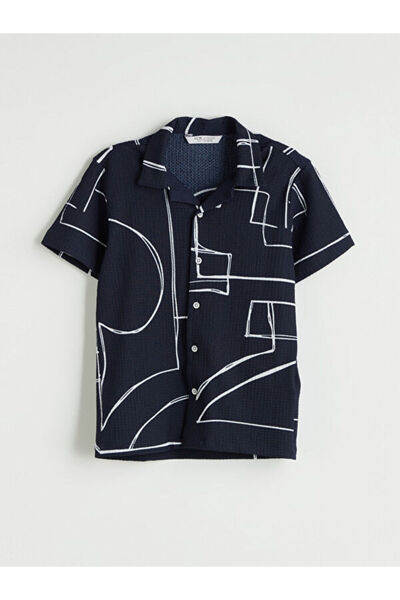 LC Waikiki منتجات فريزن ستور التي لا مثيل لها - قميص للأولاد بأكمام قصيرة مطرز