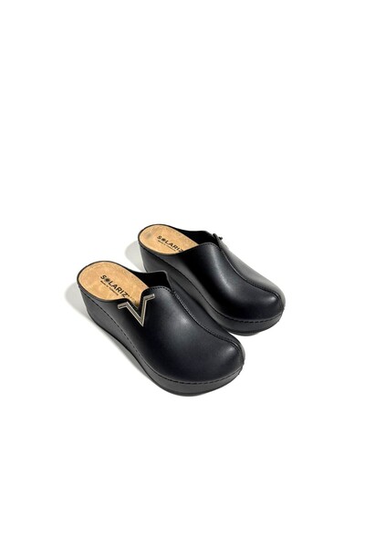 solariz Women's V-Buckle Closed Anatomical Orthopedic Sole Padded Heel Comfor...