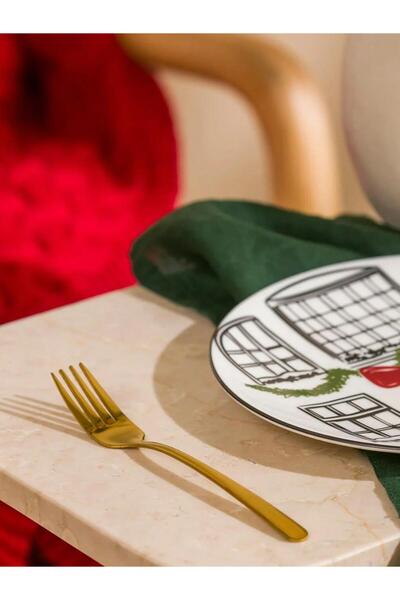 LC Waikiki Yellow 6-Piece Dessert Fork Set (S6)