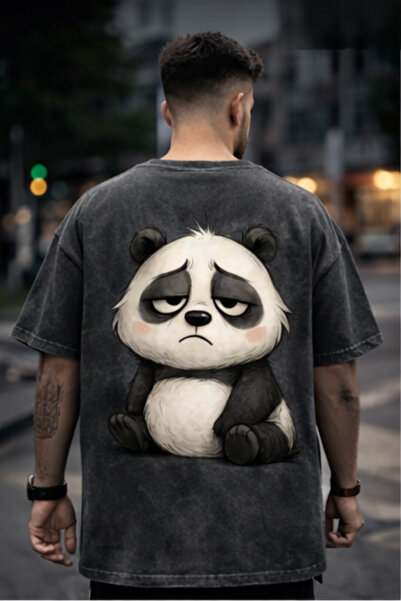 FREAK T-SHIRT Μαύρο Oversize Unisex T-Shirt με στάμπα, Vintage, που πλένεται