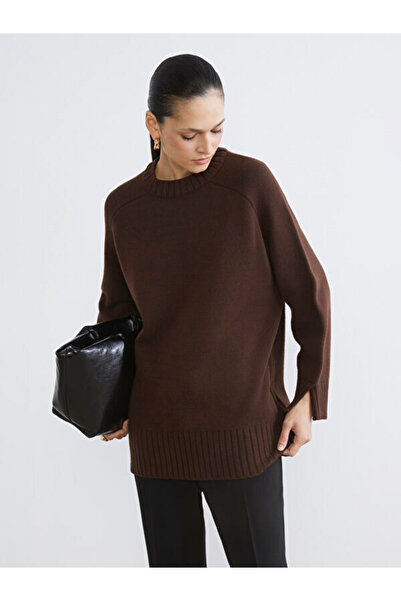 LC Waikiki Rmz Gi̇yi̇m Farkiyla Zero Roba Collar Loose Fit Women's Knitwear T...