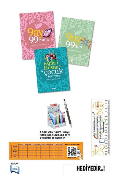 Nesil Yayınları 9 Ay 99 Esma/dua Ve Çocuk Terbiyesi 3 Kitap Set...HEDİYELİ