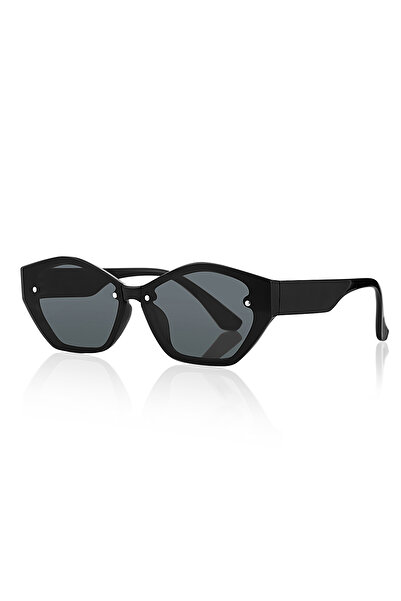 QAYYO Accessories Vincent Unisex Cateye Uv400 Black Square Luxury Sunglasses