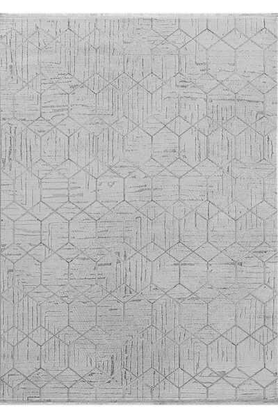 FLORA HALI Silver Carpet Gray Luxury Soft Knitwear Living Room and Living Roo...