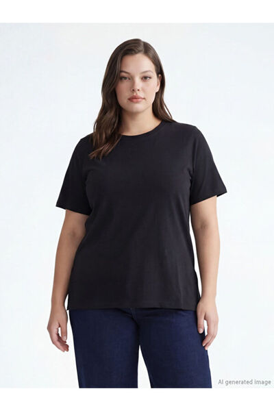 LC Waikiki Rmz Gi̇yi̇m Farkiyla Zero Roba Collar Women's T-Shirt