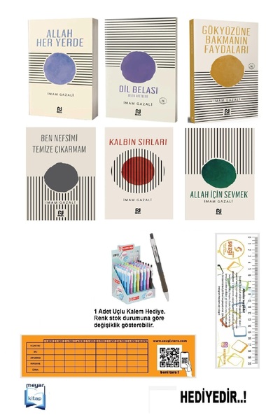 Nesil Yayınları İmam Gazali Seti 6 Kitap Set (Dil Belası-Allah İçin Sevmek-Ka...