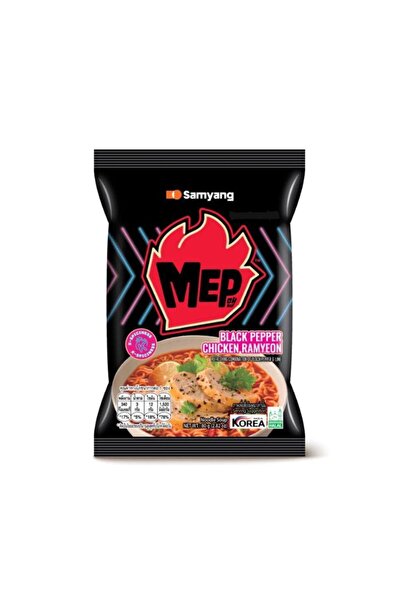 SAMYANG Mep Black Pepper Chicken Flavour Ramyeon – Limon Aromalı Acılı Kore N...