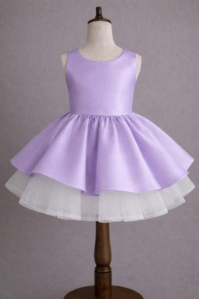 MUSGEM Rochie de seara pentru fete, cu design special, culoare liliac, fara m...