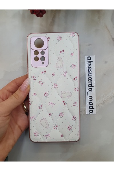 ZB Aksesuarda Moda Redmi Note 11 Pro - Note 12 Pro 4g Compatible Quilted Flor...