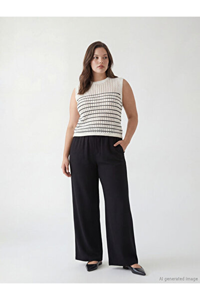LC Waikiki Sparkling Choices from Shining Store Women's Wide Leg Pants with W...