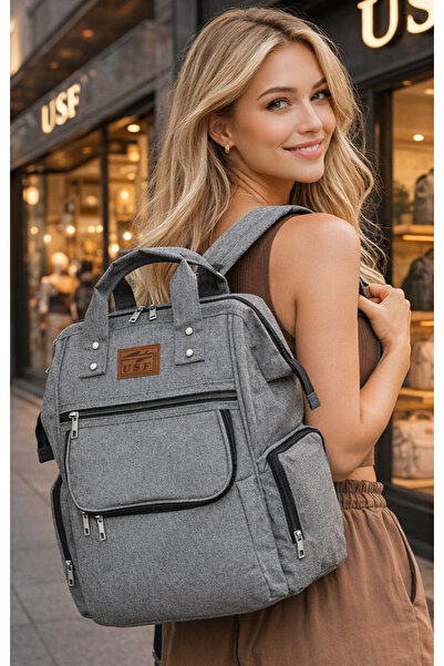 USF Anne Bebek Bakım El ve Sırt Çantası Organizatör Termal Biberon Gözlü, Su ...