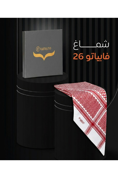 VABYATO New English-made Fabiato red shemagh, size 26