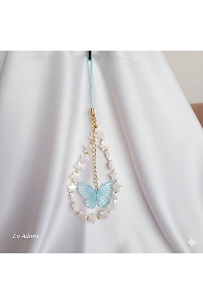 LO ADORO Gothic Harıbo Ayıcık Fiyonk İncili Kalp telefon ipi telefon süsü cha...