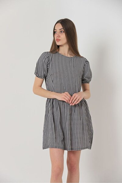 VERYMODA Rochie neagră cu decolteu tip crew neck |   VMD1924