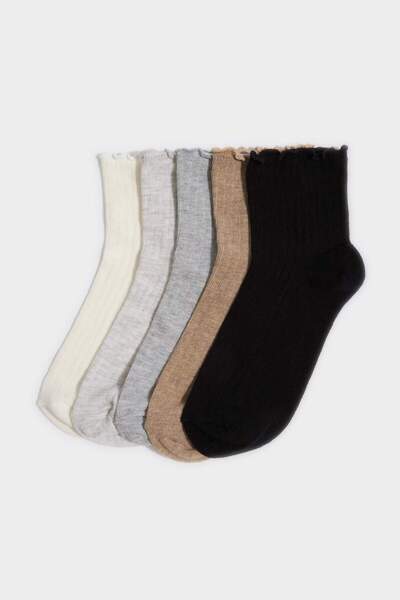 DeFacto Women's 5-Pack Cotton Socks H1747Axns