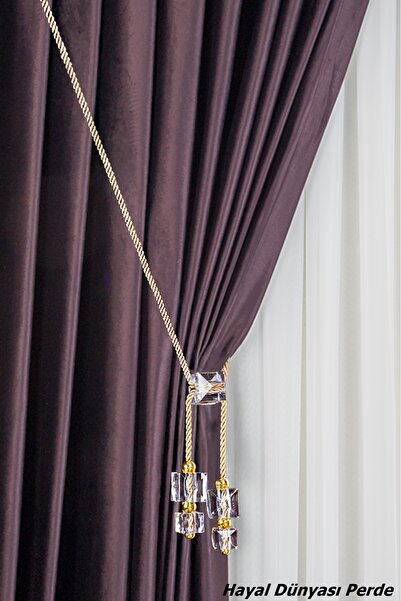 Hayal Dünyası Kornişe Takmalı Tavan Bağlama Özel Yapım Dekoratif Perde Bağı B...