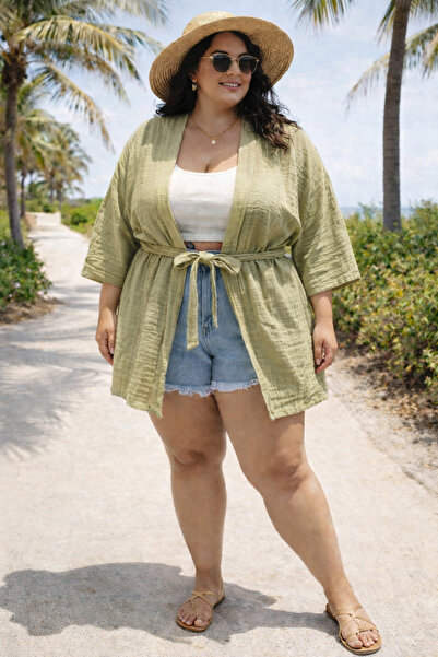 CNG MODA Çift Kat Muslin Kimono