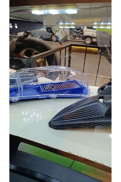Honda pcx renkli filtre şeffaf kapak