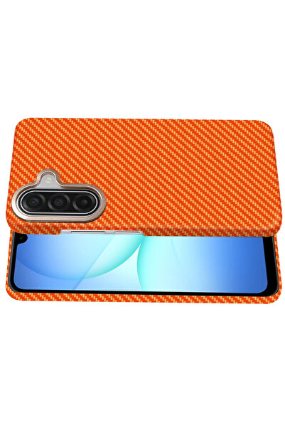 POYRAZ MARKET غطاء نيو فايس سامسونج جالاكسي ايه 56 فيجا ماج سيف - برتقالي