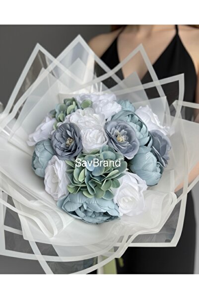 SavBrand Peony Luxury Design Artificial Flower Bouquet – Special Day & Gift A...