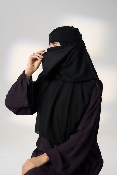 HIJAB VIP Korean veil and Silk niqab from the inside