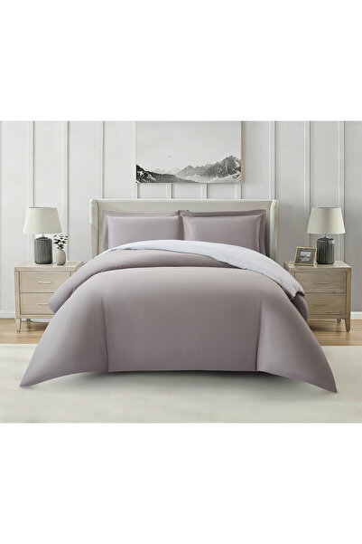 Donetella Solid Duvet Cover Set 4-Pcs, Queen Size 200×240cm, Brushed Microfib...