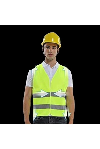 salama سترة سلامة عاكسة للضوء (Safety Vest) بلون أصفر نيون، مصممة لتوفير رؤية...