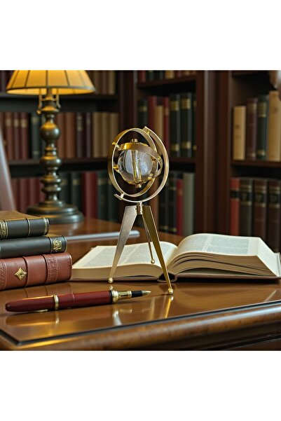 Sleep Nova Vintage Armillary Küre – Çalışma Odası ve Kütüphane Dekoru