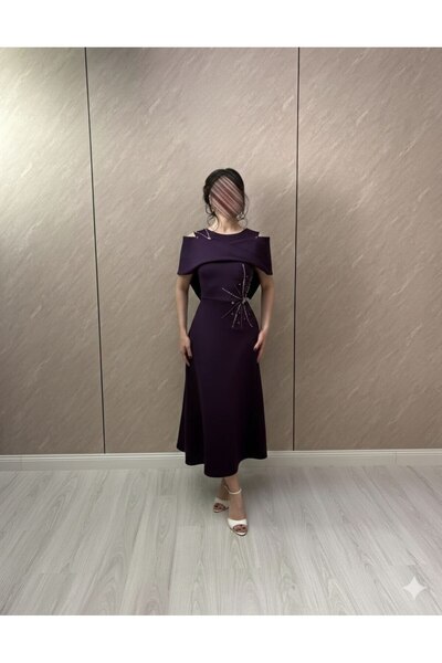 Juliana Purple evening dress