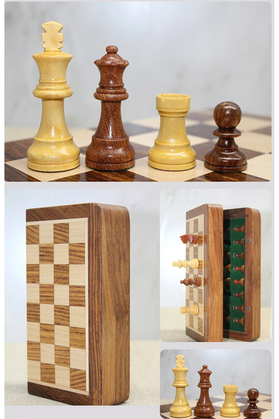 Carlburn Special Production Handmade Special Varnished Magnet Stone Wooden Fo...