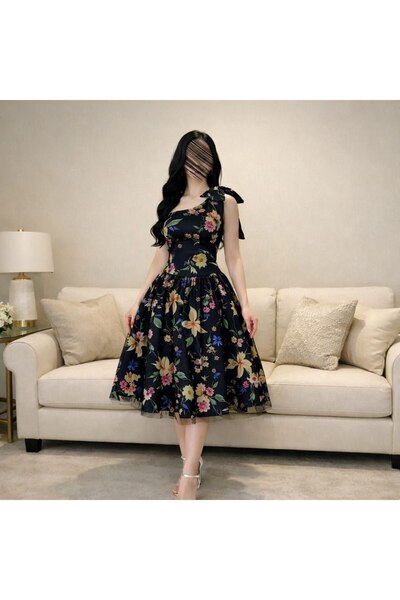 DFBLUE Shawq Dress - Eid Elegance