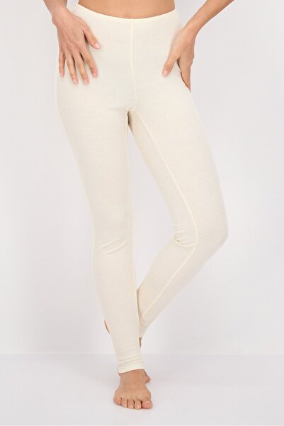 Undiz Women Ribbed Sleepwear Leggings, Beige