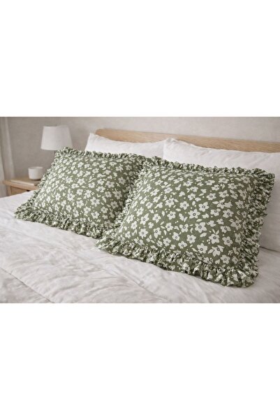 MundoLindo Ruffled Pillowcase Set of 2 Single Size 100% Organic Cotton 50X70 ...