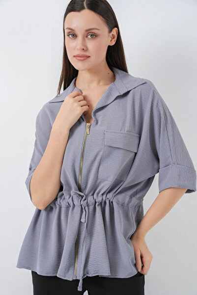 nedo7 Zippered Shirt 0721 - Gray
