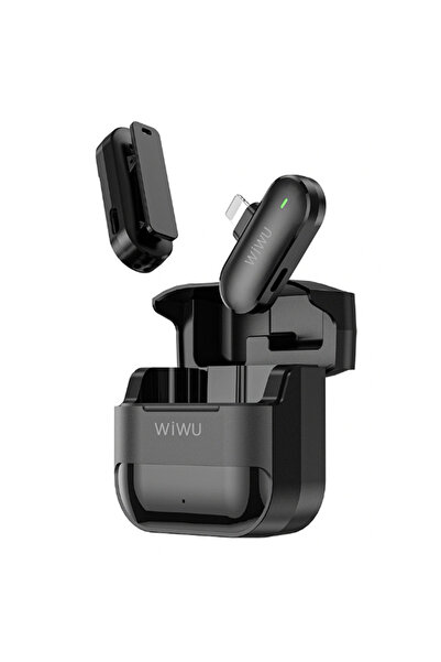 WIWU WM001 Mini Wireless Microphone – USB-C / Lightning – ANC Noise Reduction...