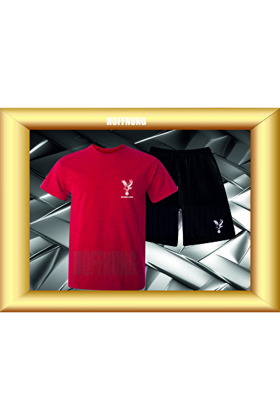 HOFFNUNG Unisex Casual Short Sleeve Set with League Print Outdoor Spring/Summ...