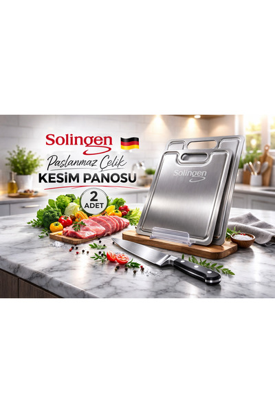 Solingen İKİLİ PASLANMAZ ÇELİK KESİM PANOSU