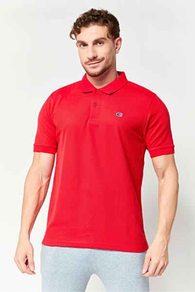 Champion Men Sportswear Fit Short Sleeve Outdoor Polo Shirt, Red