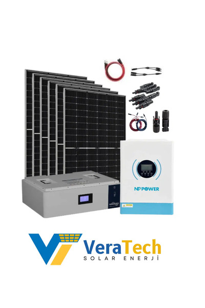 TSM VeraTech Bahçe Evi Solar Paketi | 5Kw Lityum Akü, 6,2kva İnverter