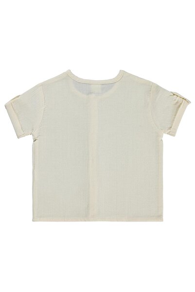 Civil Baby Cămașă cu mânecă scurtă din muselină 6-18 luni - Bej 12-18 luni