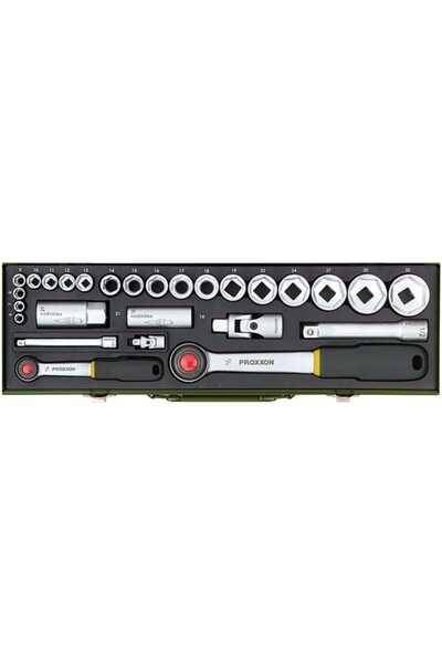 JollyMag Set chei tubulare 1/4" și 1/2", Proxxon 23020, 27 buc