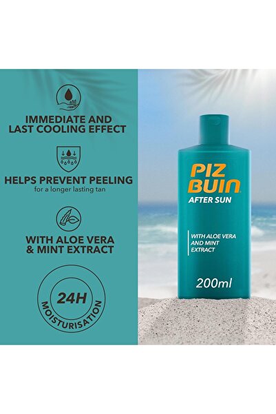 Piz Buin After Sun Soothing And Cooling Moisturising Lotion | With Aloe Vera | 200Ml