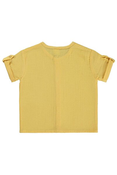 Civil Baby Muslin Short Sleeve Shirt 6-18 Months - Mustard 12-18 Months